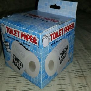Funny Toilet "I pooped today" paper